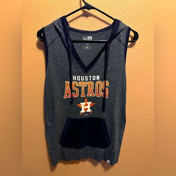 New Era Tops - Houston Astros sleeveless hoodie